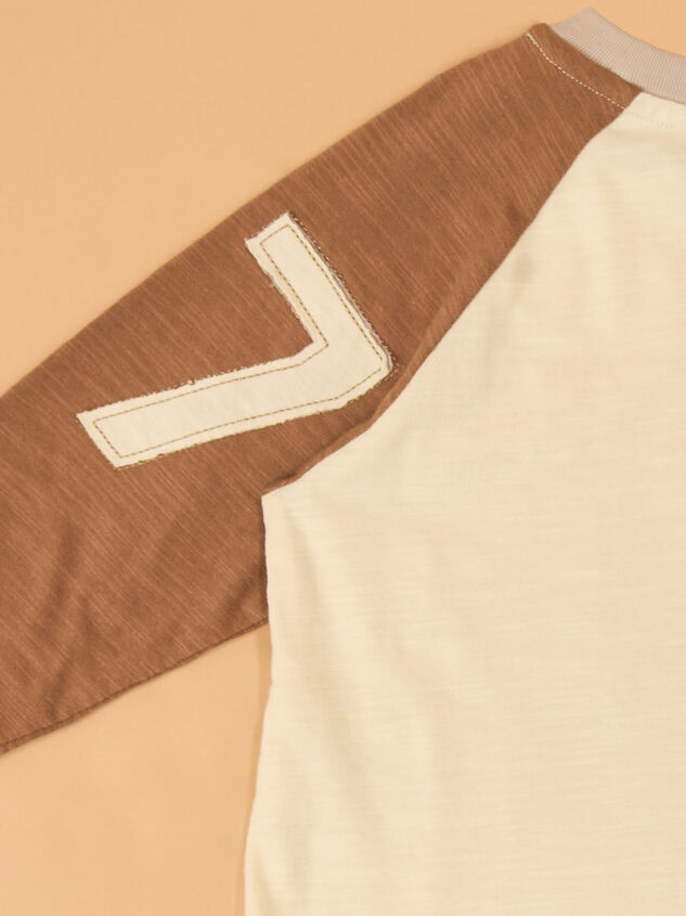Dirt Never Hurt Raglan Tee Detail 5 - AS Kids