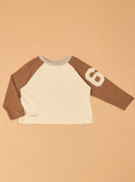 Dirt Never Hurt Raglan Tee Detail 2 - AS Kids