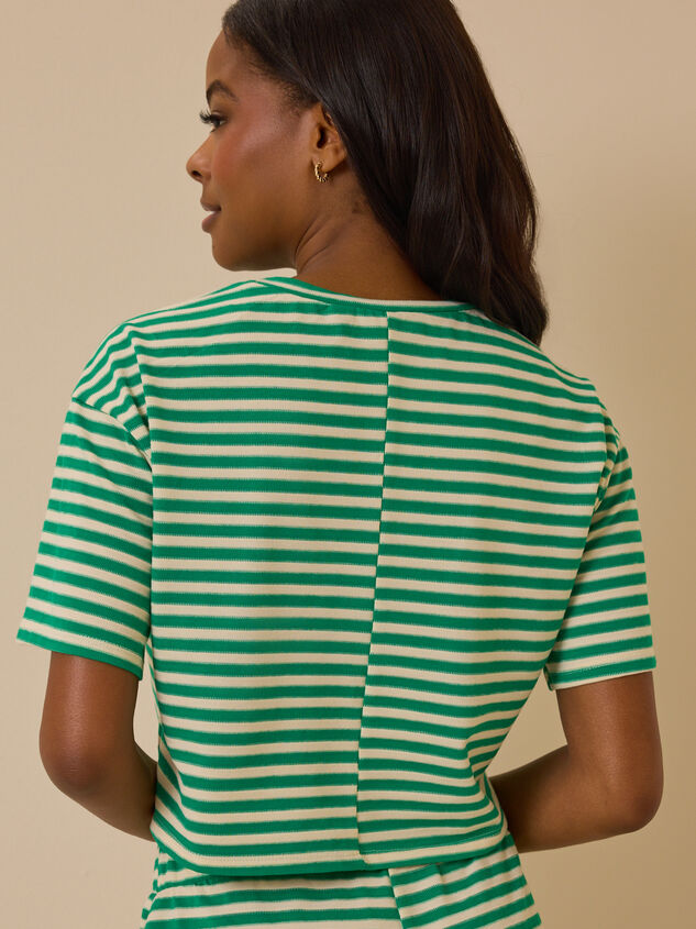 Nyra Stripe Relaxed Top Detail 4 - ALTAR'D STATE KIDS