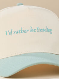 I'd Rather Be Reading Baseball Hat Detail 2 - ALTAR'D STATE KIDS
