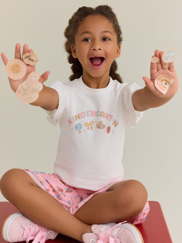 Flutter Sleeve Kindergarten Tee - AS Kids