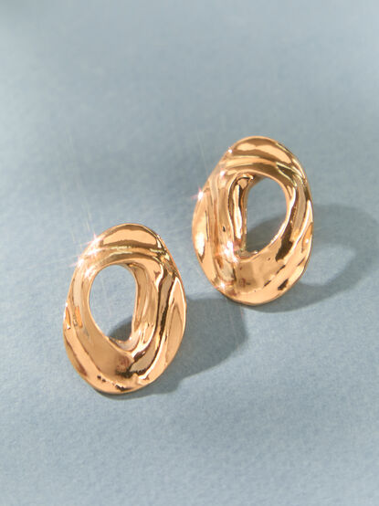 Open Circle Statement Earrings - AS Kids