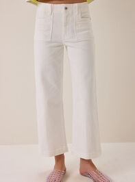 Everly Wide Leg Crop Jean Detail 2 - AS Kids