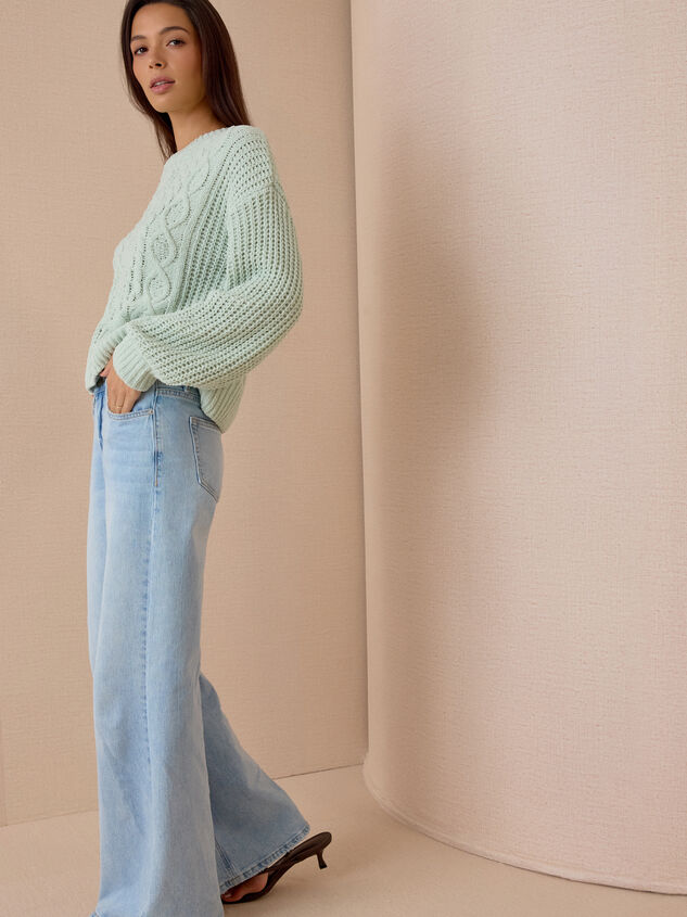 Colette Cable Knit Sweater Detail 2 - AS Kids