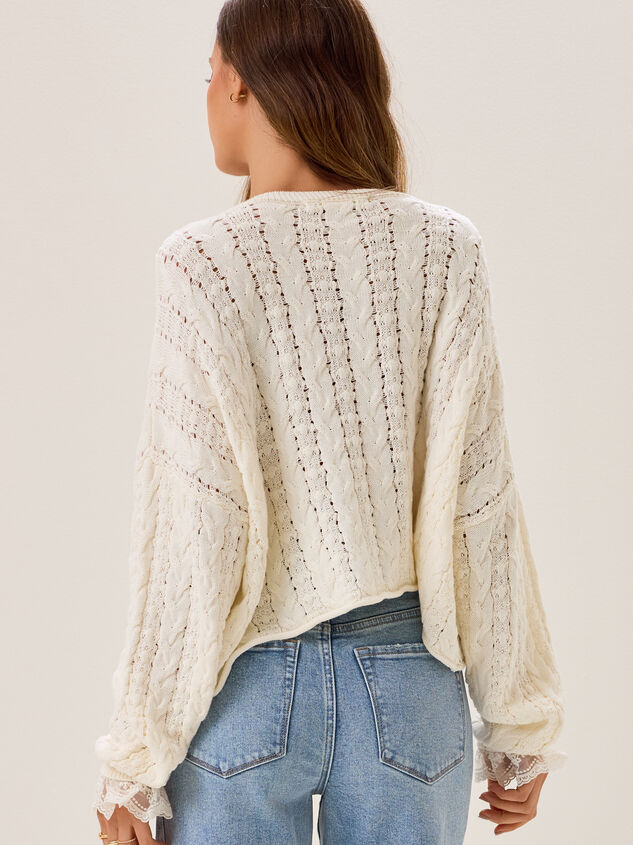 Grayson Pearl Button Cardigan Detail 4 - AS Kids