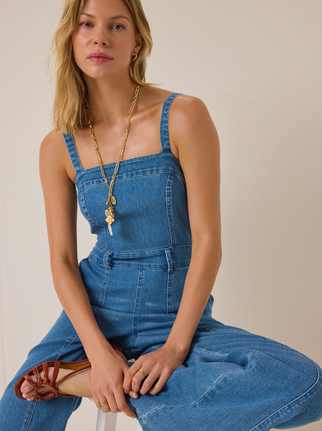 Aveline Denim Jumpsuit Detail 2 - AS Kids