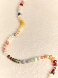 Sunset Beaded Statement Necklace Detail 2 - AS Kids