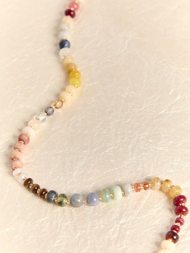 Sunset Beaded Statement Necklace Detail 2 - AS Kids