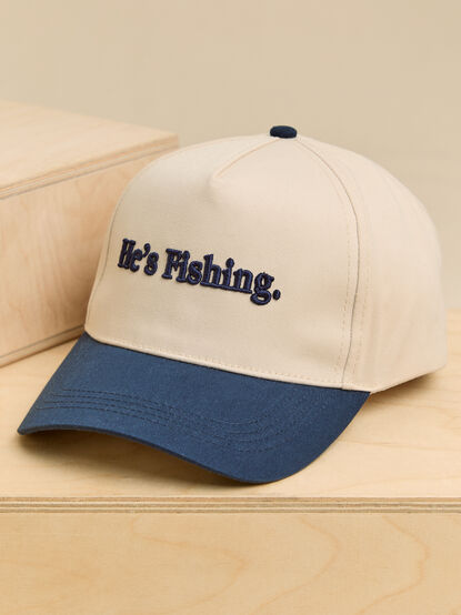 He's Fishing Trucker Hat - AS Kids