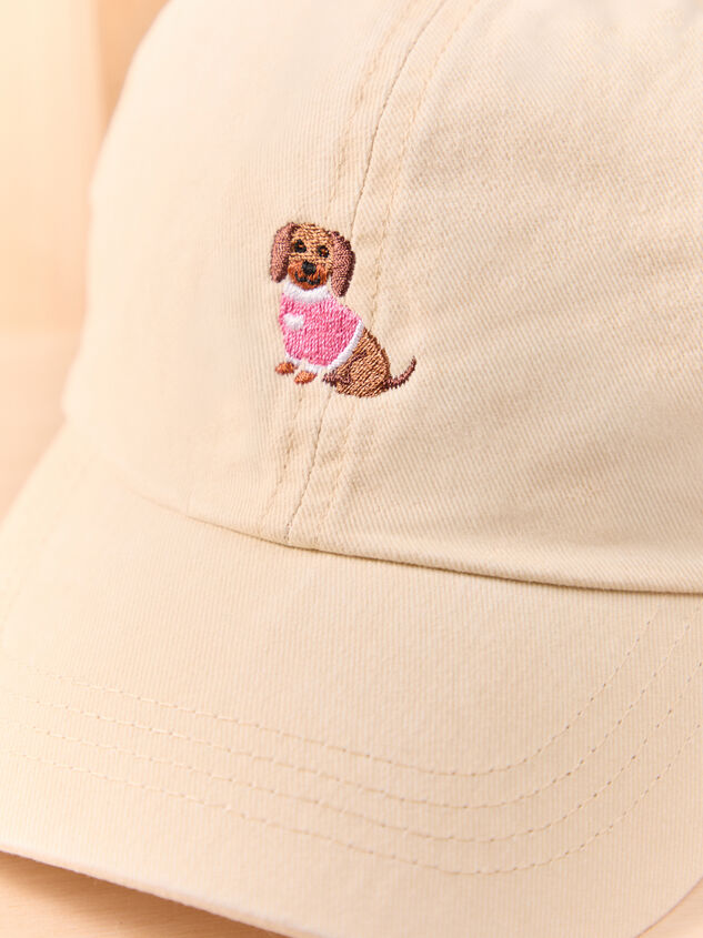 Dachshund Baseball Hat Detail 2 - AS Kids