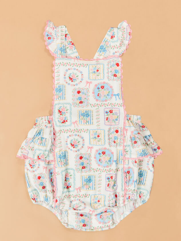 Finley Floral Patchwork Ruffle Sunsuit - ALTAR'D STATE KIDS