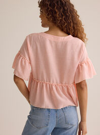 Carolina Stripe Ruffle Top Detail 4 - ALTAR'D STATE KIDS