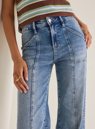 Ciara Front Seam Straight Leg Jeans Detail 2 - AS Kids