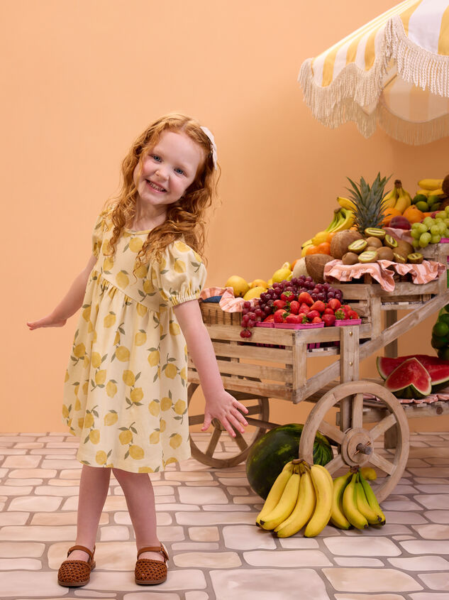 Lucia Lemons Puff Sleeve Dress - AS Kids