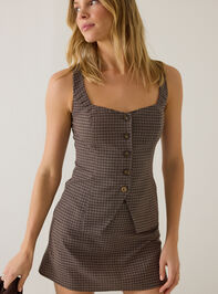 Blake Plaid Mini Skirt Detail 3 - AS Kids