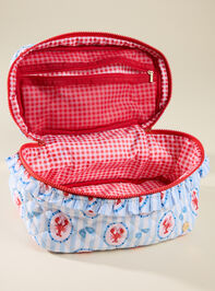 Seaside Lobster Quilted Cosmetic Bag Detail 5 - ALTAR'D STATE KIDS