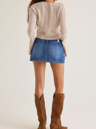 Taytum Denim Mini Skort Detail 5 - AS Kids