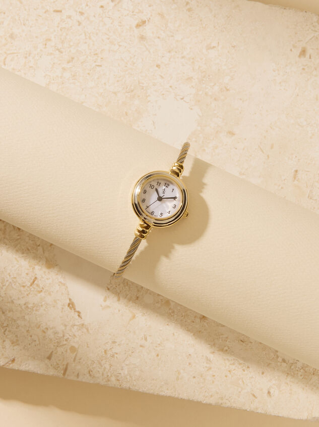 Twisted Cuff Round Watch Detail 3 - AS Kids