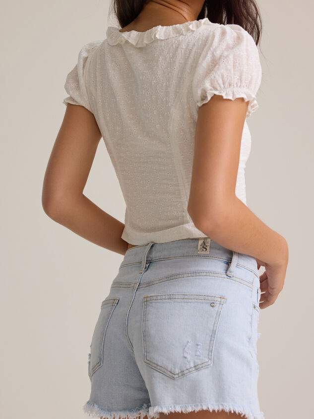 Julia Fray Jean Shorts Detail 4 - AS Kids