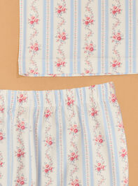 Anna Floral Striped Lounge Set Detail 2 - AS Kids