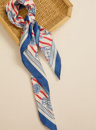 Daisy Stripe Crab Silk Scarf Detail 3 - ALTAR'D STATE KIDS