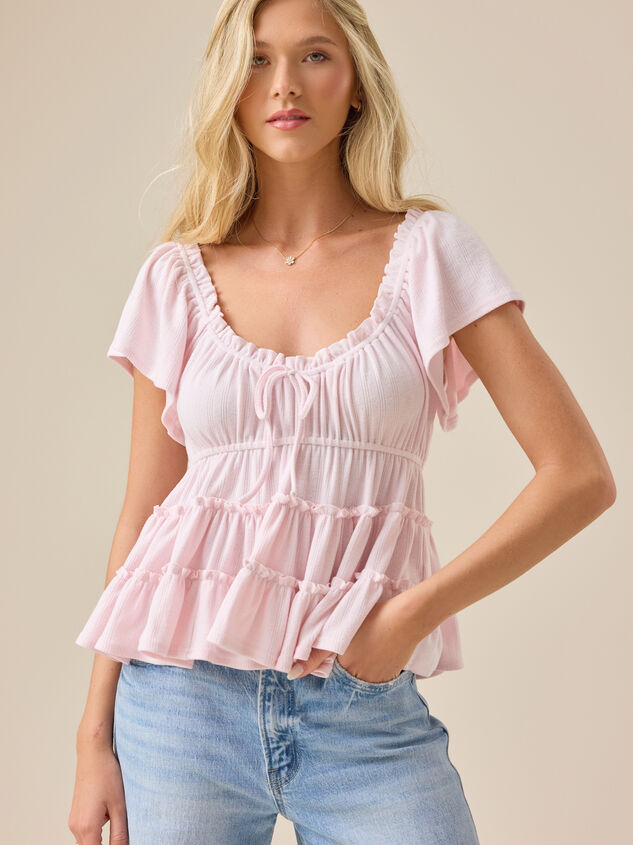 Jilliann Tiered Babydoll Top Detail 2 - ALTAR'D STATE KIDS