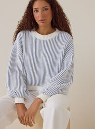 Marie Plaited Stripe Sweater - AS Kids