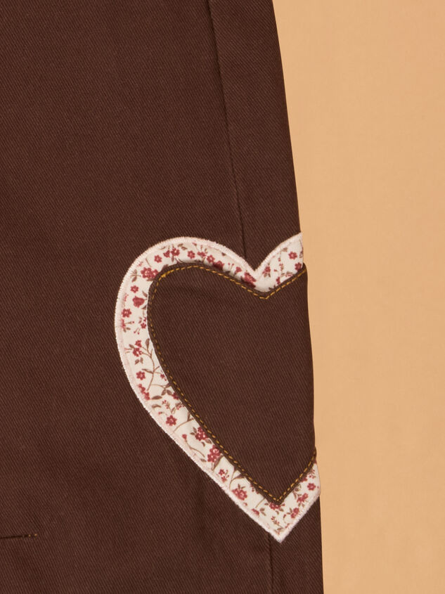 Reagan Heart Denim Overalls Detail 4 - AS Kids