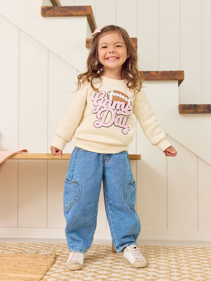 Holly Heart Barrel Jean - ALTAR'D STATE KIDS