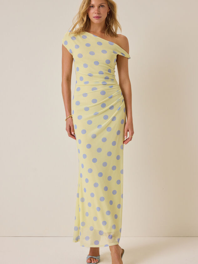 Melany Polka Dot Maxi Dress Detail 2 - ALTAR'D STATE KIDS