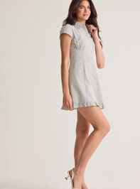 Hallee Plaid Mini Dress Detail 3 - AS Kids