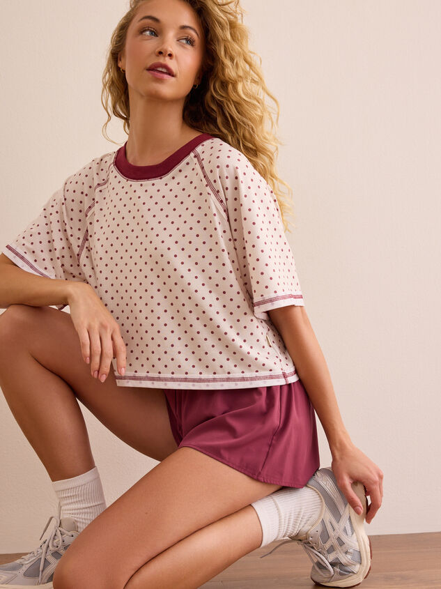 Cool Down Polka Dot Raglan Tee Detail 3 - AS Kids