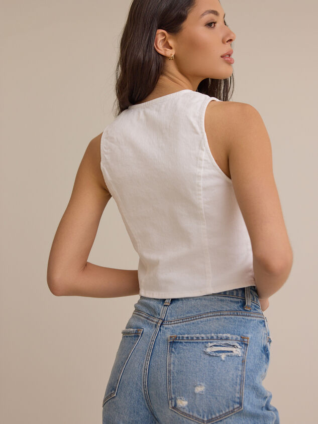 Indie Denim Buckle Front Vest Detail 6 - ALTAR'D STATE KIDS