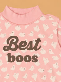 Best Boos Mock Neck Toddler Sweatshirt Detail 3 - AS Kids