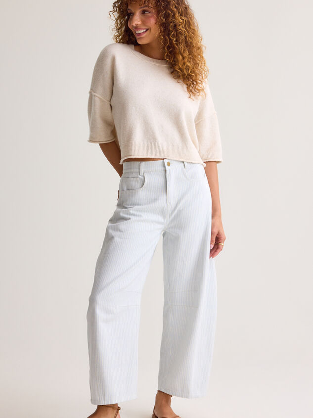 Maren Striped Barrel Pant - AS Kids