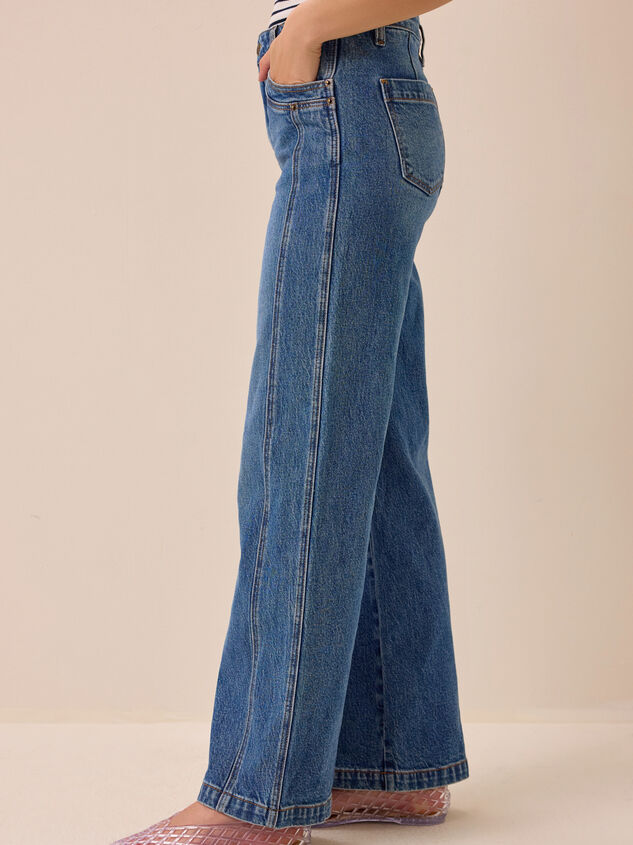 Cecily High Rise Straight Leg Jeans Detail 3 - AS Kids