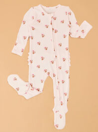 Mini Football Heart Ruffled Footie Detail 2 - AS Kids