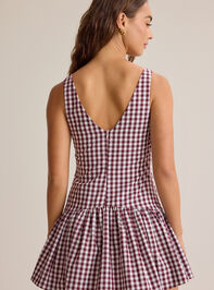Rylee Gingham Mini Dress Detail 4 - AS Kids