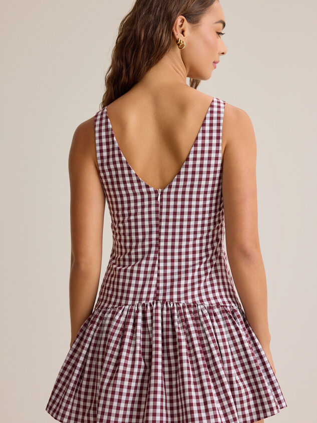 Rylee Gingham Mini Dress Detail 4 - AS Kids
