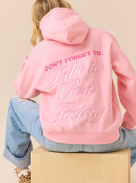 Talk To God Today Hoodie Detail 2 - ALTAR'D STATE KIDS