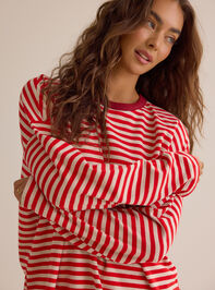Reese Stripe Lounge Top Detail 3 - AS Kids