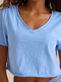 Vera Cropped Lace Tee Detail 2 - ALTAR'D STATE KIDS