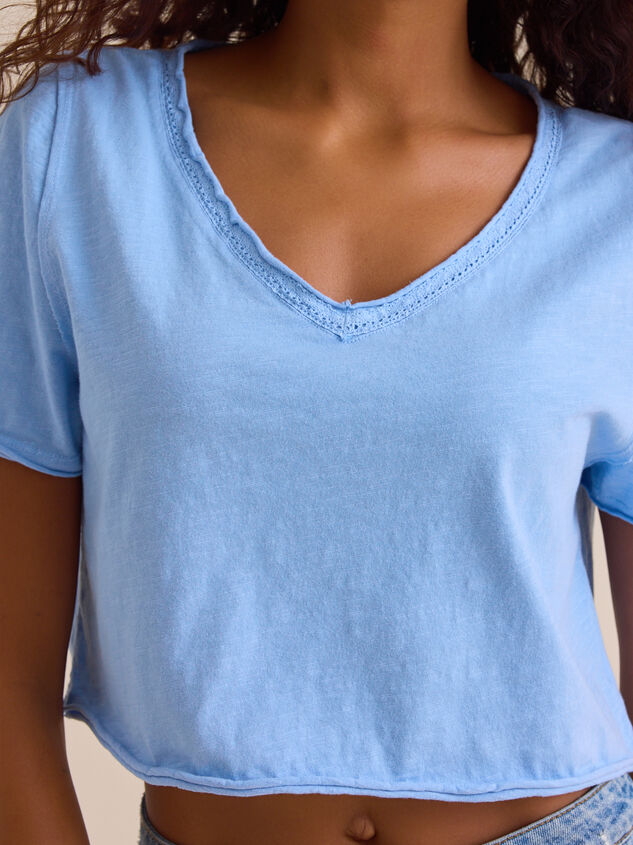 Vera Cropped Lace Tee Detail 2 - ALTAR'D STATE KIDS
