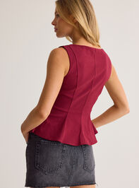 Vanessa Peplum Boatneck Top Detail 4 - AS Kids