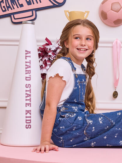 Elena Ribbed Lettuce-Edge Tee - AS Kids