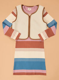 Susannah Striped Dress and Vest Set - AS Kids