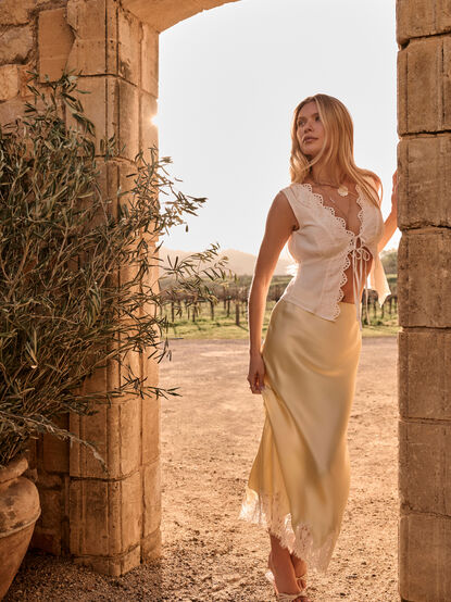 Haven Satin Maxi Skirt - ALTAR'D STATE KIDS