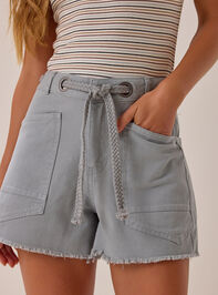 Korie Tie Waist Denim Shorts Detail 2 - AS Kids