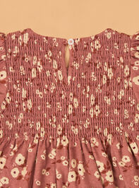 Beth Floral Smocked Toddler Dress Detail 3 - AS Kids