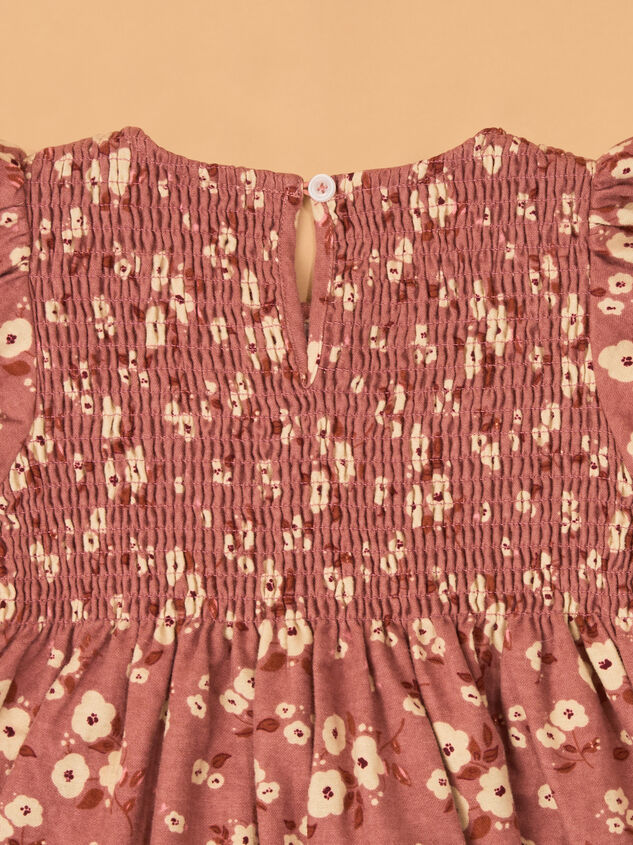 Beth Floral Smocked Toddler Dress Detail 3 - AS Kids